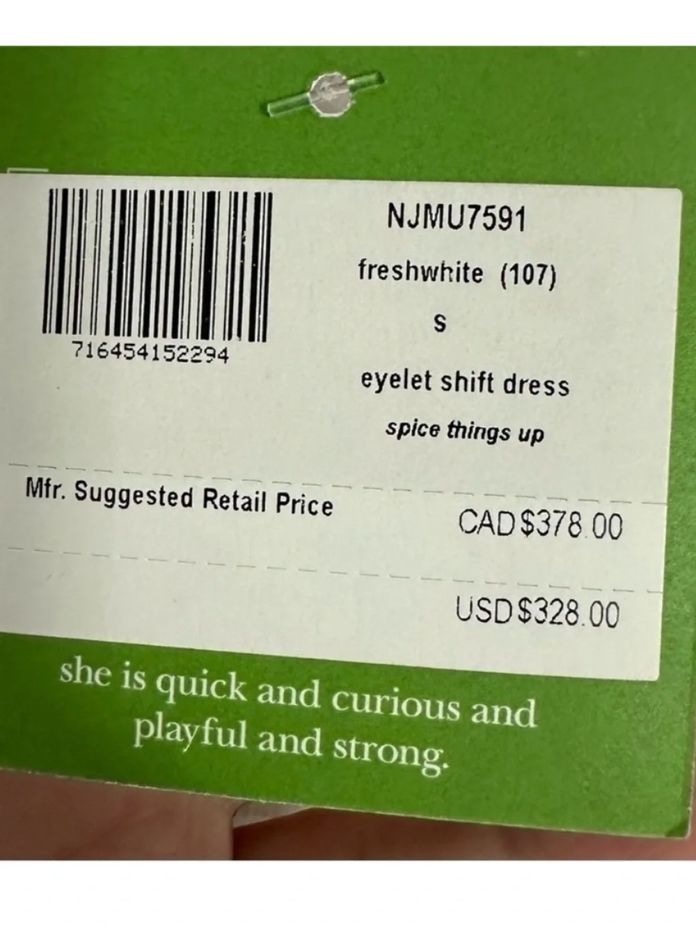 Kate Spade White Eyelet Shift Dress
